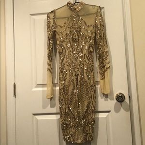 Gold Sequence Dress